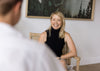 Gold Coast fertility and pregnancy counselling vyne health shannon everest staff photo seated in reception